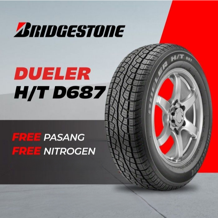 Ban Mobil BRIDGESTONE DUELER HT D687 205/70 R15 Ban Mobil Innova Xpander Taruna CRV Ring 15
