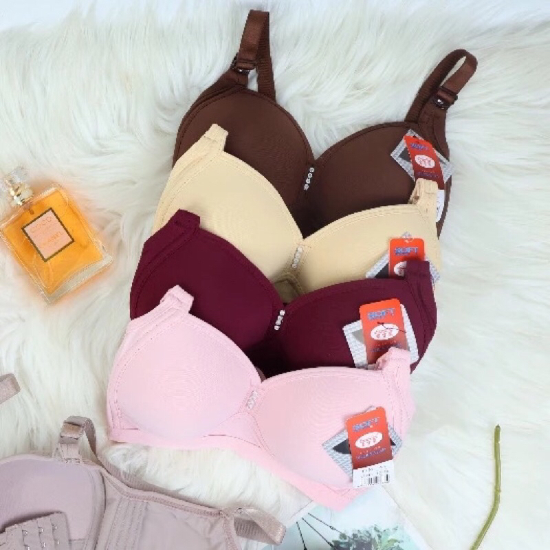Bra Push Cup Tanpa Kawat Wanita Bikini Soprt Bra Lingerie Korea Polos Fashion Bralette Remaja Bh