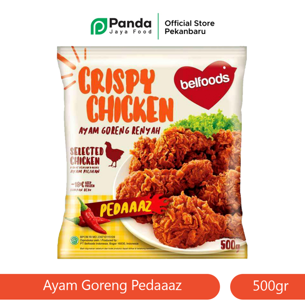 

Belfoods Ayam Goreng Renyah Pedaaas 500 Gram