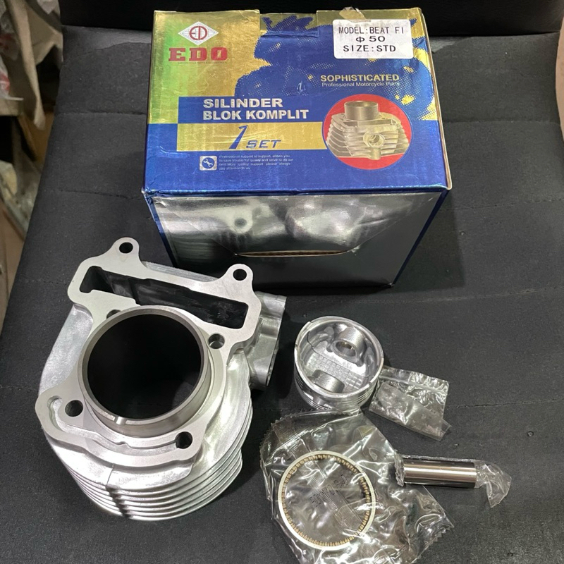 Cylinder Silider Blok Kit Paket Blok Seher Piston Boring EDO KZL Beat FI K25 Scoopy FI K16 Spacy FI