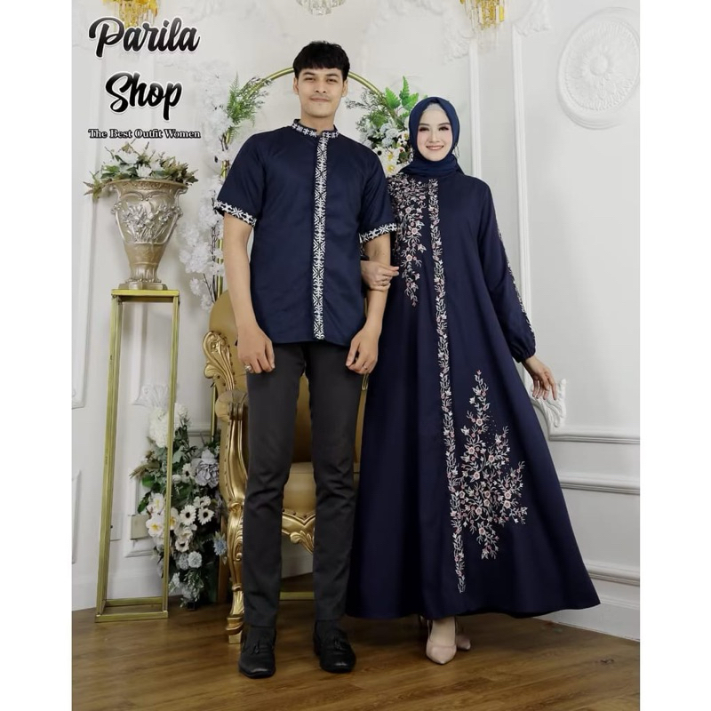 gamis COUPLE rayon twil set suami istri sarimbit