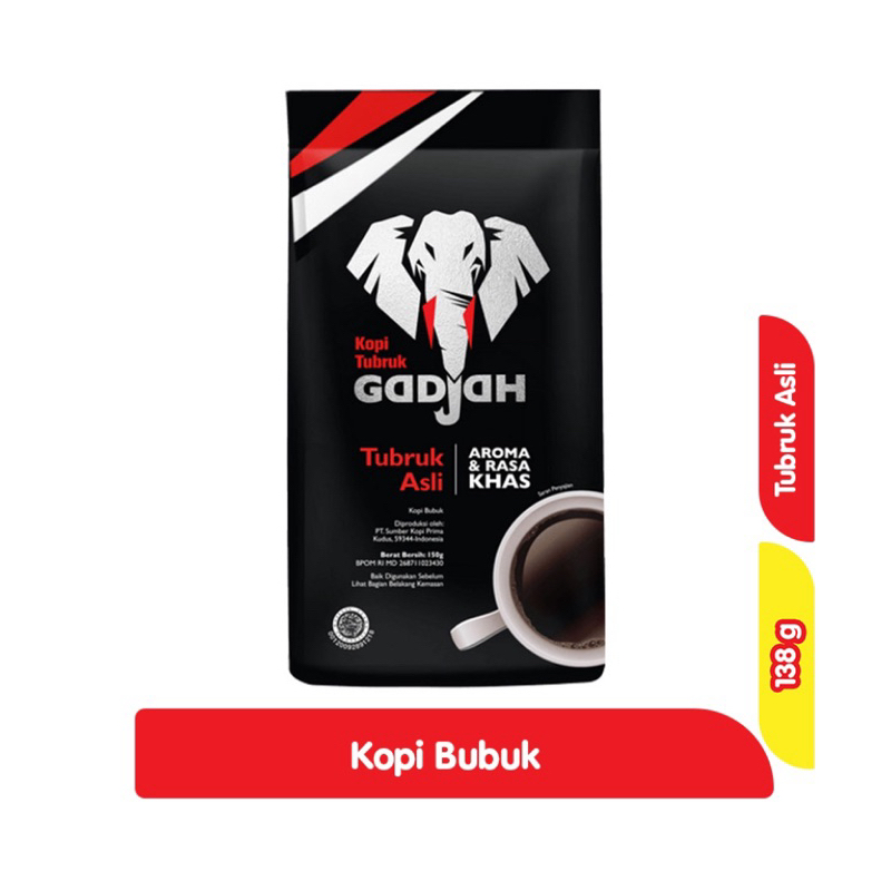 

Gadjah Kopi Tubruk Asli Instan 138 gram