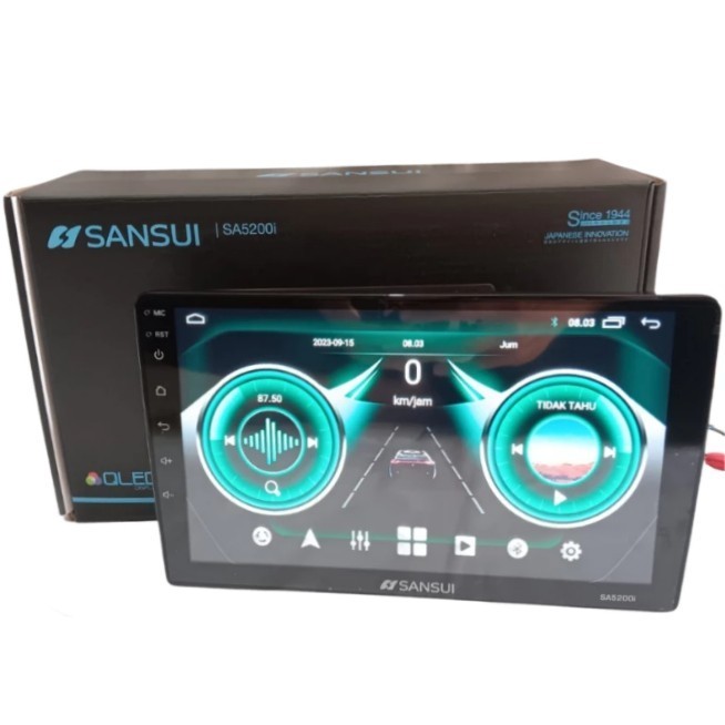 Headunit Android 10 Inch Sansui Alpha Series SA5200i Ram 2/32GB QLED