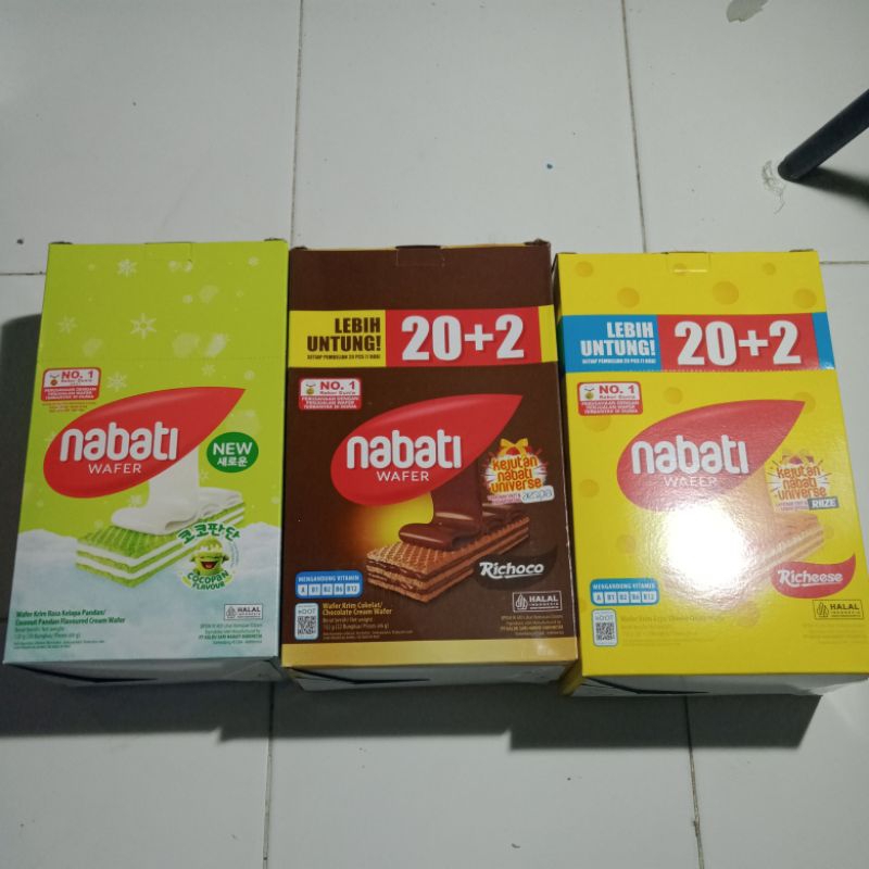 

wafer nabati coklat 1box keju cocopandan