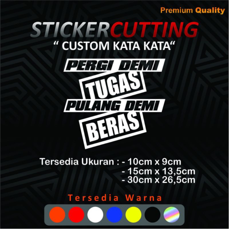

cutting sticker custom kata kata 3