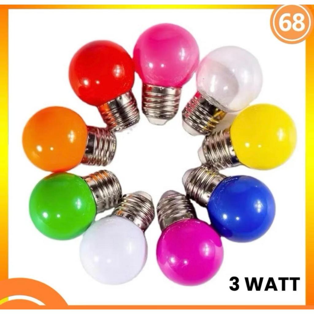 Lampu Bohlam LED Pingpong G45 3W Lampu 2 / 3 Watt Warna Warni Bohlam Hias Lampu Dekorasi/lampu pingp