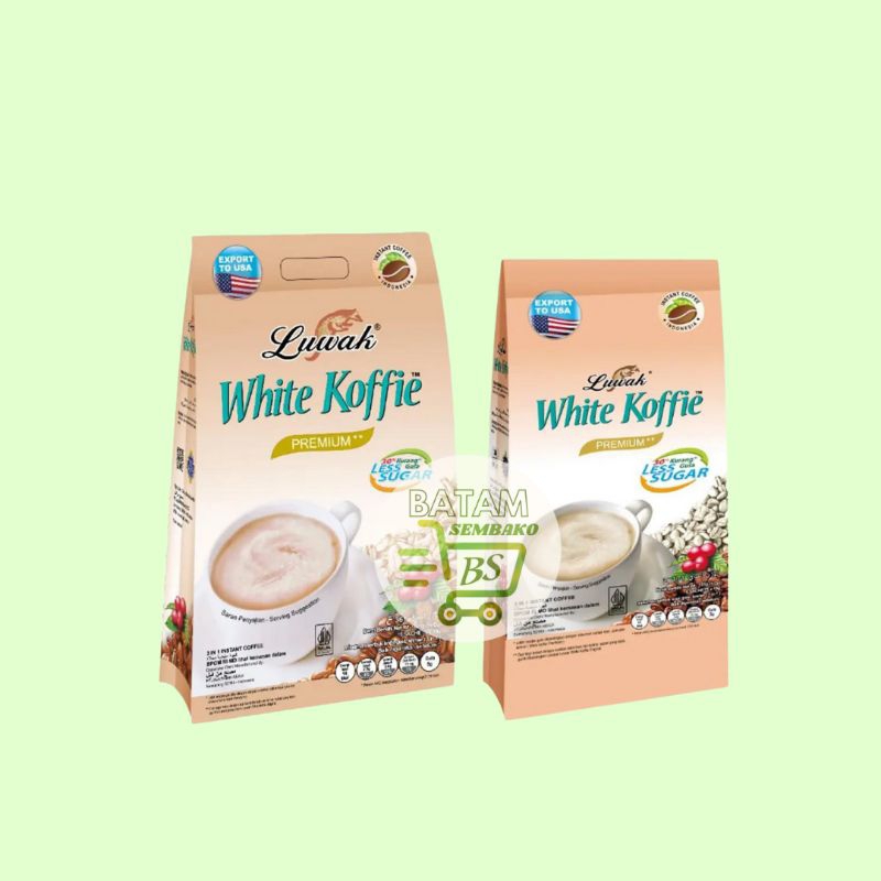 

Luwak White Koffie Less Sugar 9x9gr dan 9x19gr