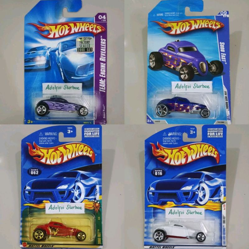 hotwheels hot wheels sooo fast soo so fast open parts open hood bagasi 2001 first editions akta stre