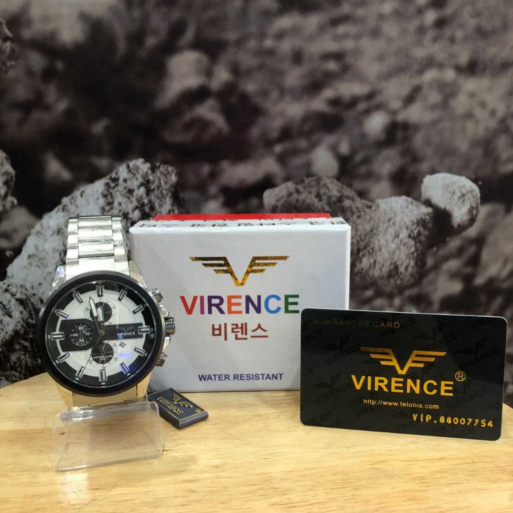 Jam Tangan Pria VIRENCE Rantai Besi