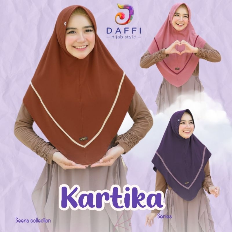 hijab style original DAFFI KARTIKA hightwist aksen list