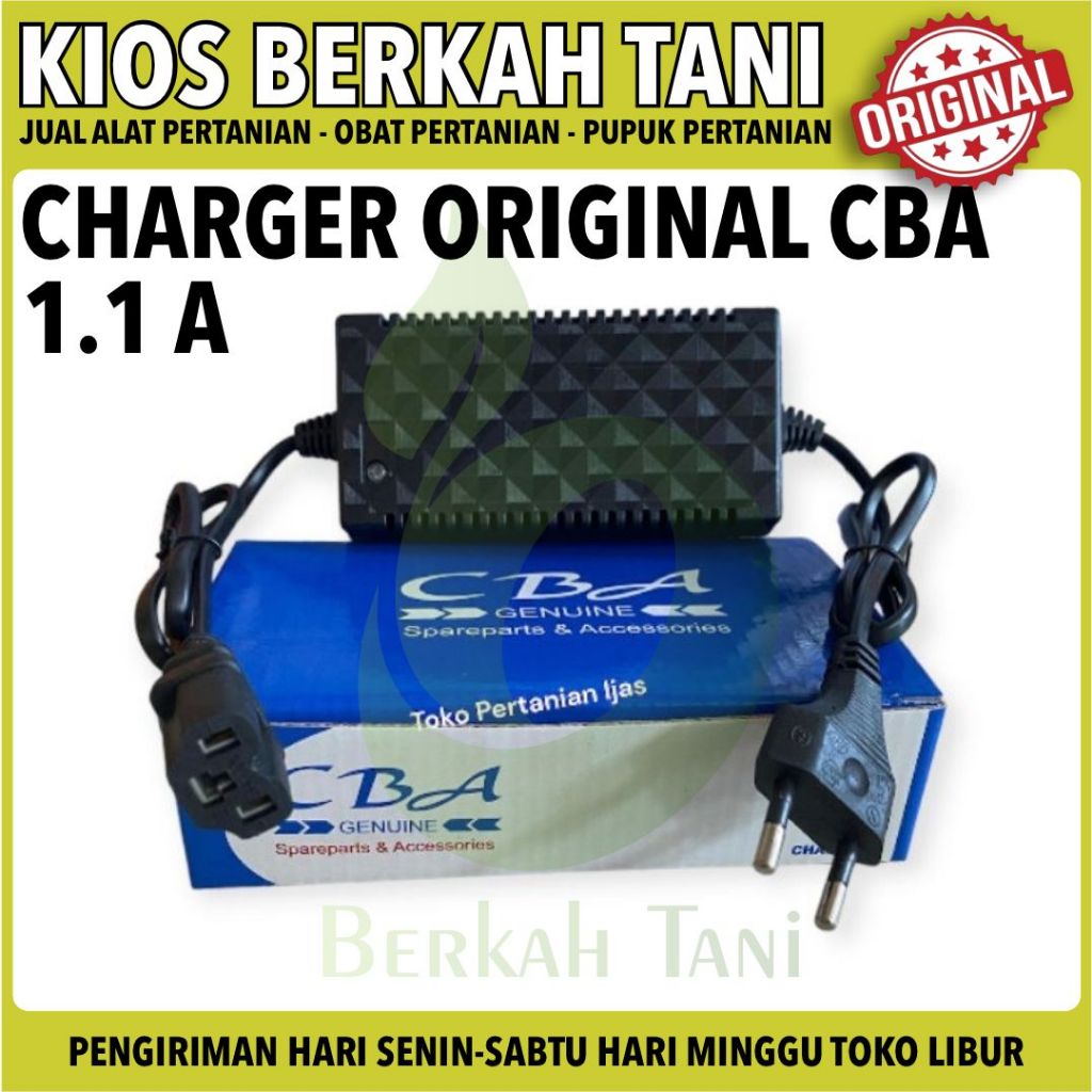 Charger Aki CBA original Tangki pompa elektrik 12V Cas electric battery sprayer 12Volt