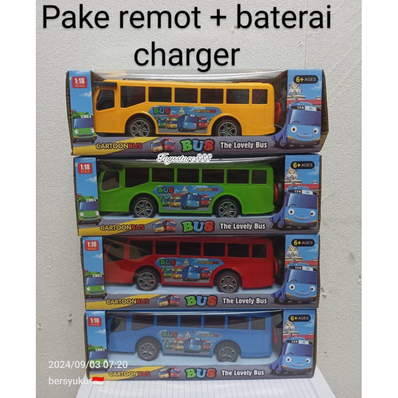 RC Tayo 1 : 18 Mainan Bus Remote Control Radio Control BUS Tayo RC