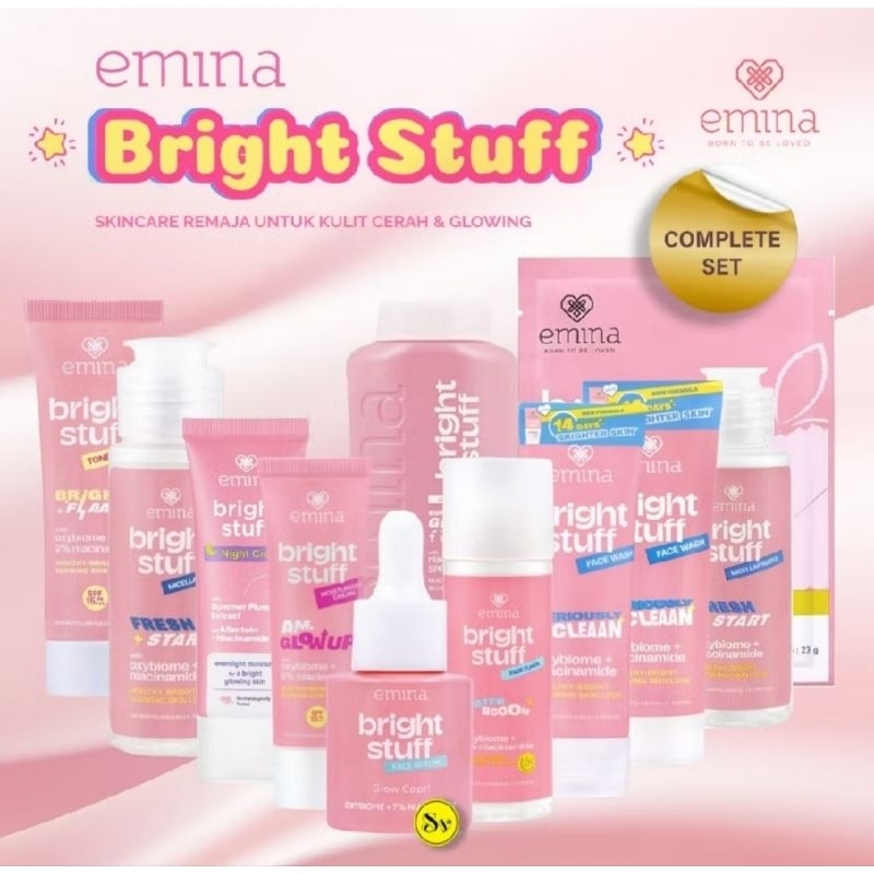 Emina Bright Stuff Moisturizer | Emina Bright Stuff Tone Up Cream | Emina Bright Stuff Serum | Emina