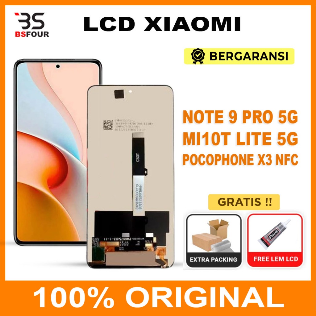 LCD XIAOMI REDMI NOTE 9 PRO 5G / MI10T LITE 5G / MI11T LITE 5G / PCO X3 NFC / X3 PRO FULLSET TOUCHSC