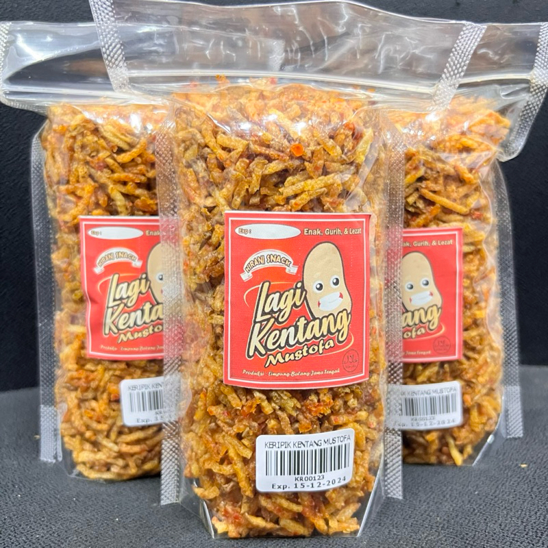 

KERING KENTANG MUSTOFA PEDAS MANIS EXTRA CABE MERAH 200gr