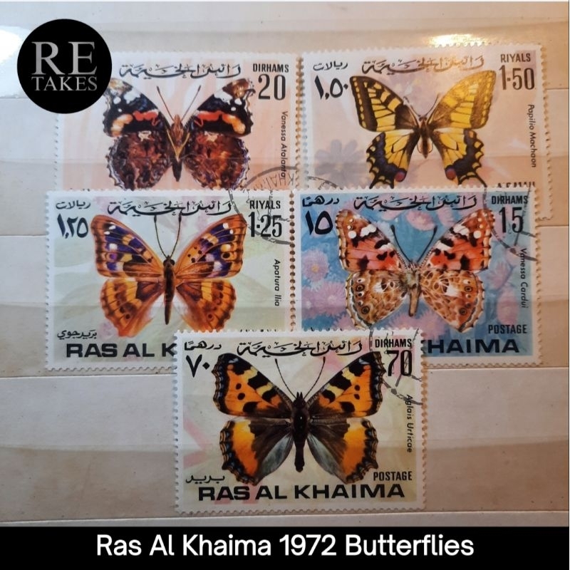 

Prangko Koleksi Filateli Ras Al Khaima 1972 Butterflies