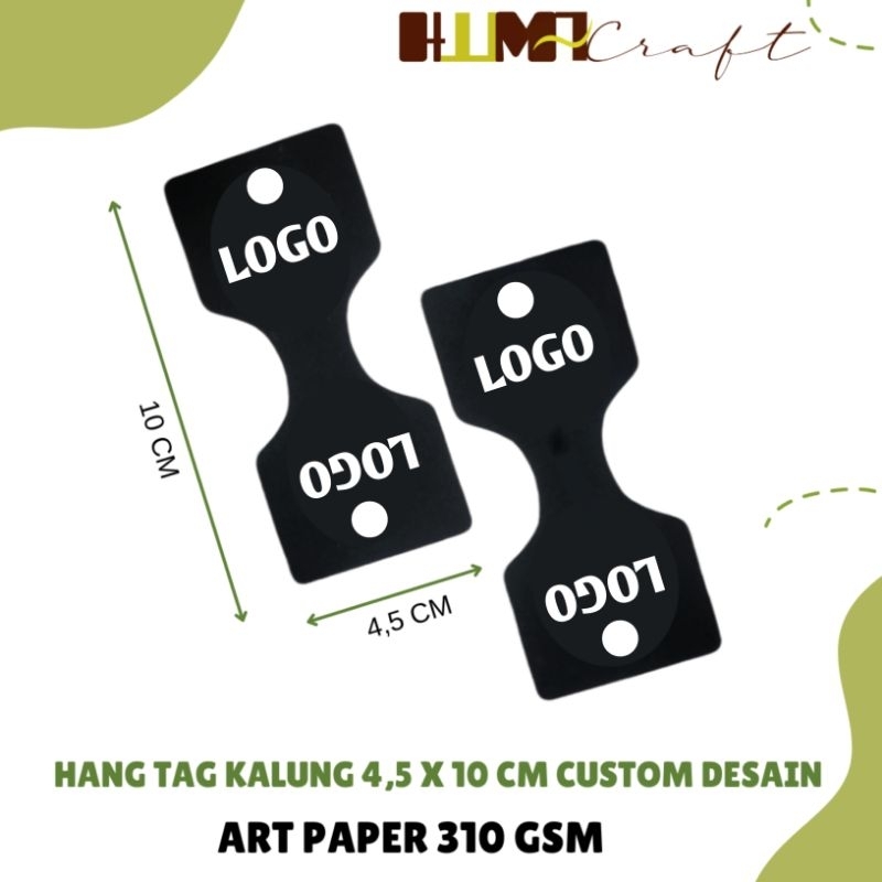 

Hangtag Kalung 4,5 x10 cm isi 5.000 lembar FREE DESAIN