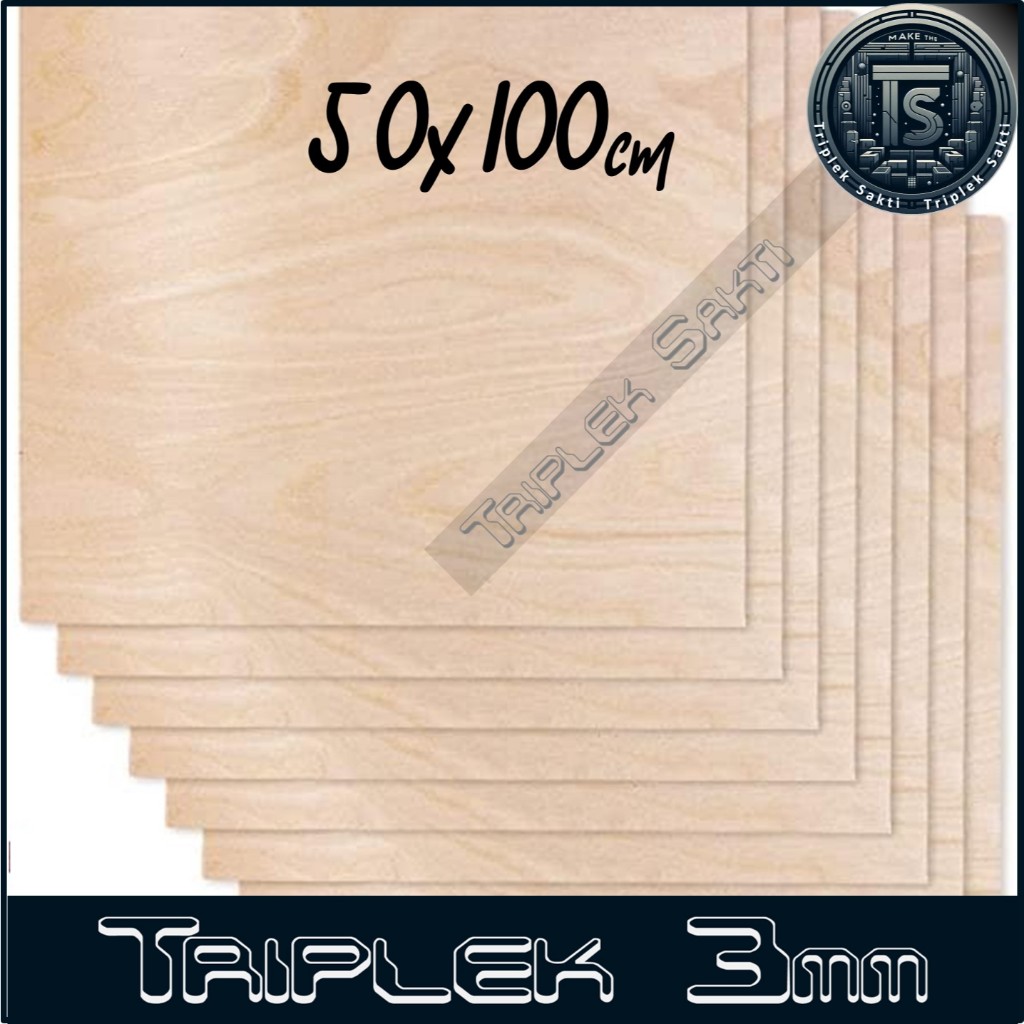 Multiplek Triplek 3mm 50x100 cm ISI 2 LEMBAR ( 3 mm | 50x100cm | 100x50cm | 100x50 | 50 x 100 cm )