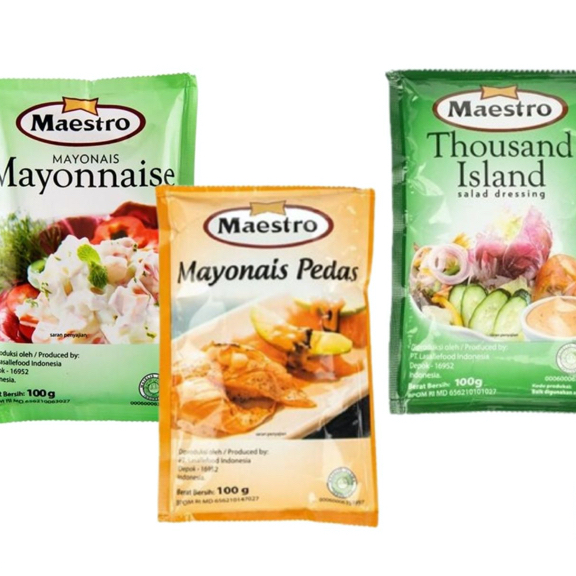 

Maestro mayonaise original / pedas / thousand island 100 gram