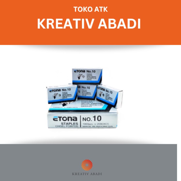 

Isi Staples Etona 10 (100pcs/pack)