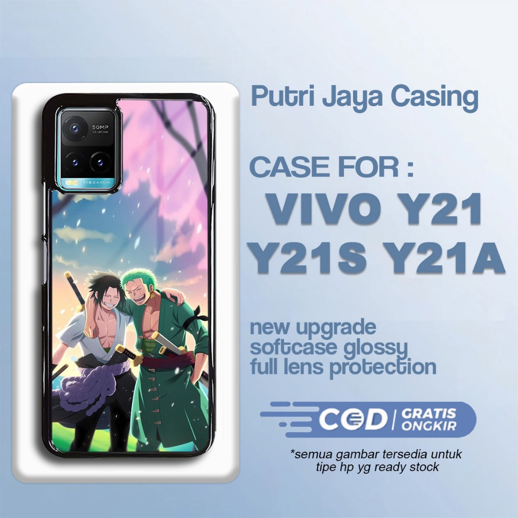 Case Vivo Y21 Y21A Y21S Terbaru Anime Baru Casing Vivo Terlaris Hardcase Softcase Glossy Termurah
