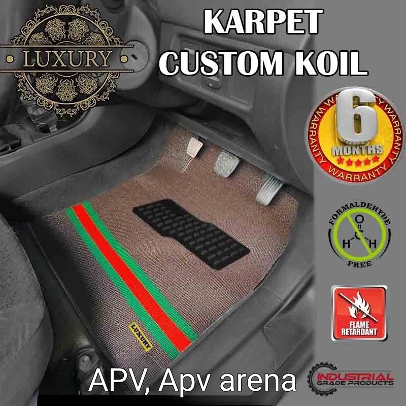 Karpet Koil Luxury APV, APV Arena 3baris + Bagasi Karpet Bihun Custom