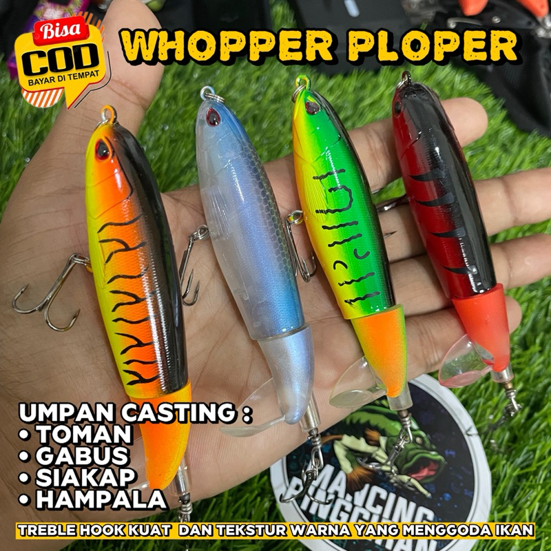 WHOPPER PLOPER / UMPAN CASTING IKAN PREDATOR / CASTING TOMAN / CASTING GABUS BABON / CASTING HAMPALA