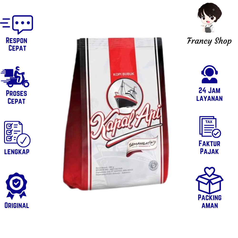

Kopi Bubuk Kapal Api Silver Pouch 380 gr