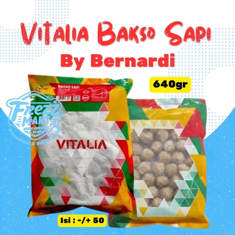 

Bakso Sapi Vitalia 640gr isi 50 By Bernardi Baso Daging.