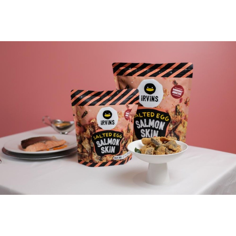 Irvins Salted Egg Salmon Fish Skin 210g