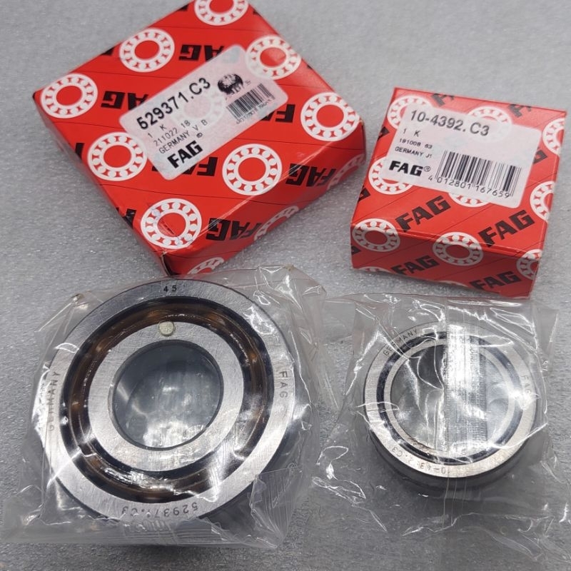 FAG Sepasang Laher Bearing Kruk As Besar Original Motorcycle Vespa Ps Px Pxe Excel Exclusive Strada 