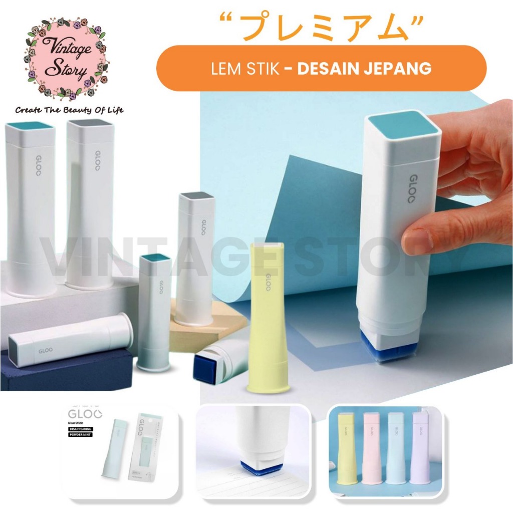 

Lem Kertas Glue Stick Kualitas Premium Desain Jepang Unik Merekat Cepat Kering