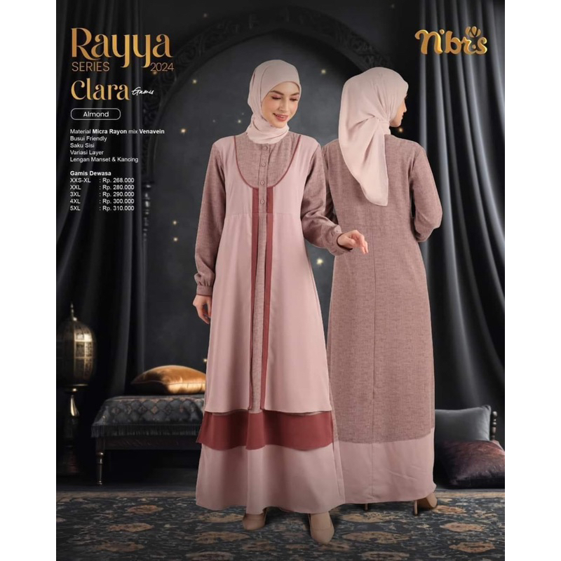 Calara Gamis Nibras // Gamis sarimbit/ sarimbit lebaran/gamis raya