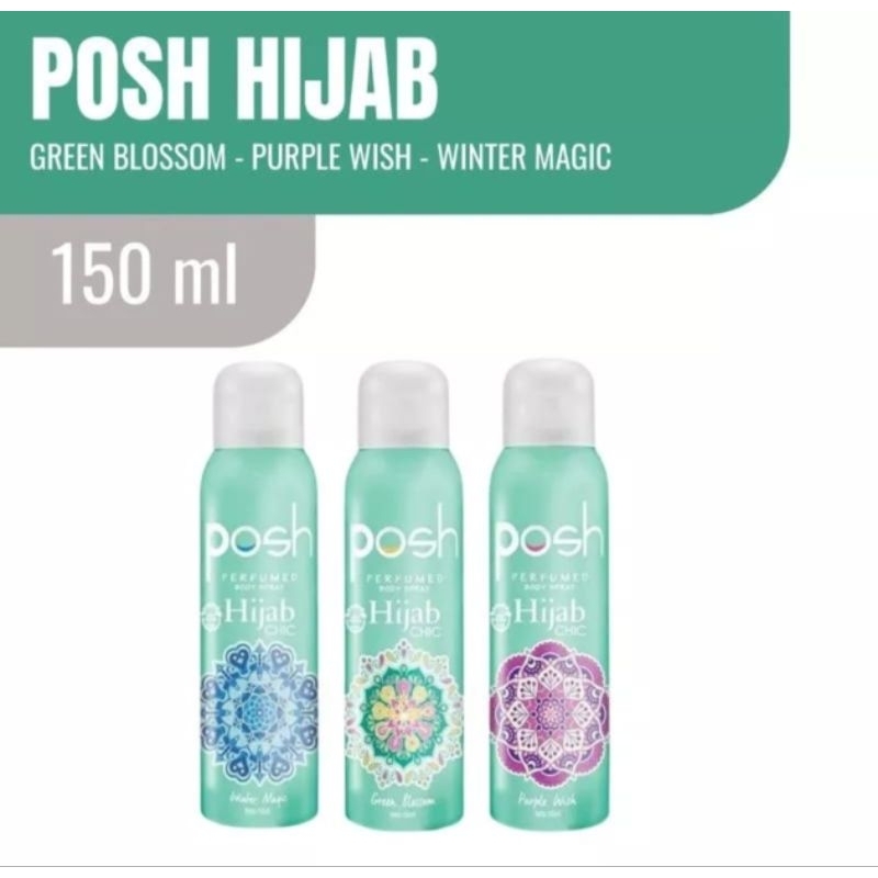 [COD] [PE] 150ml POSH PARFUMED SPRAY HIJAB CHIC PARFUM POSH HIJAB