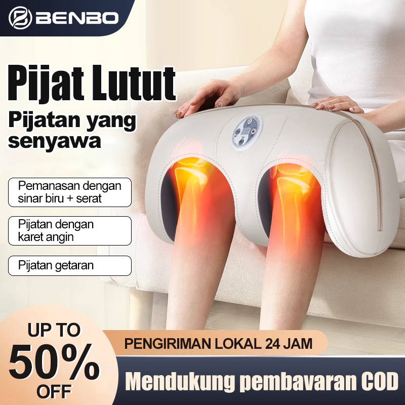 BENBO YJ-908 Alat Pijat Lutut dan Kaki dengan Pemanas Kantung Udara