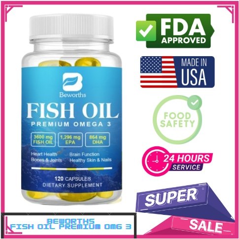 Beworths kapsul minyak ikan omega 3 untuk anak anak dan dewasa