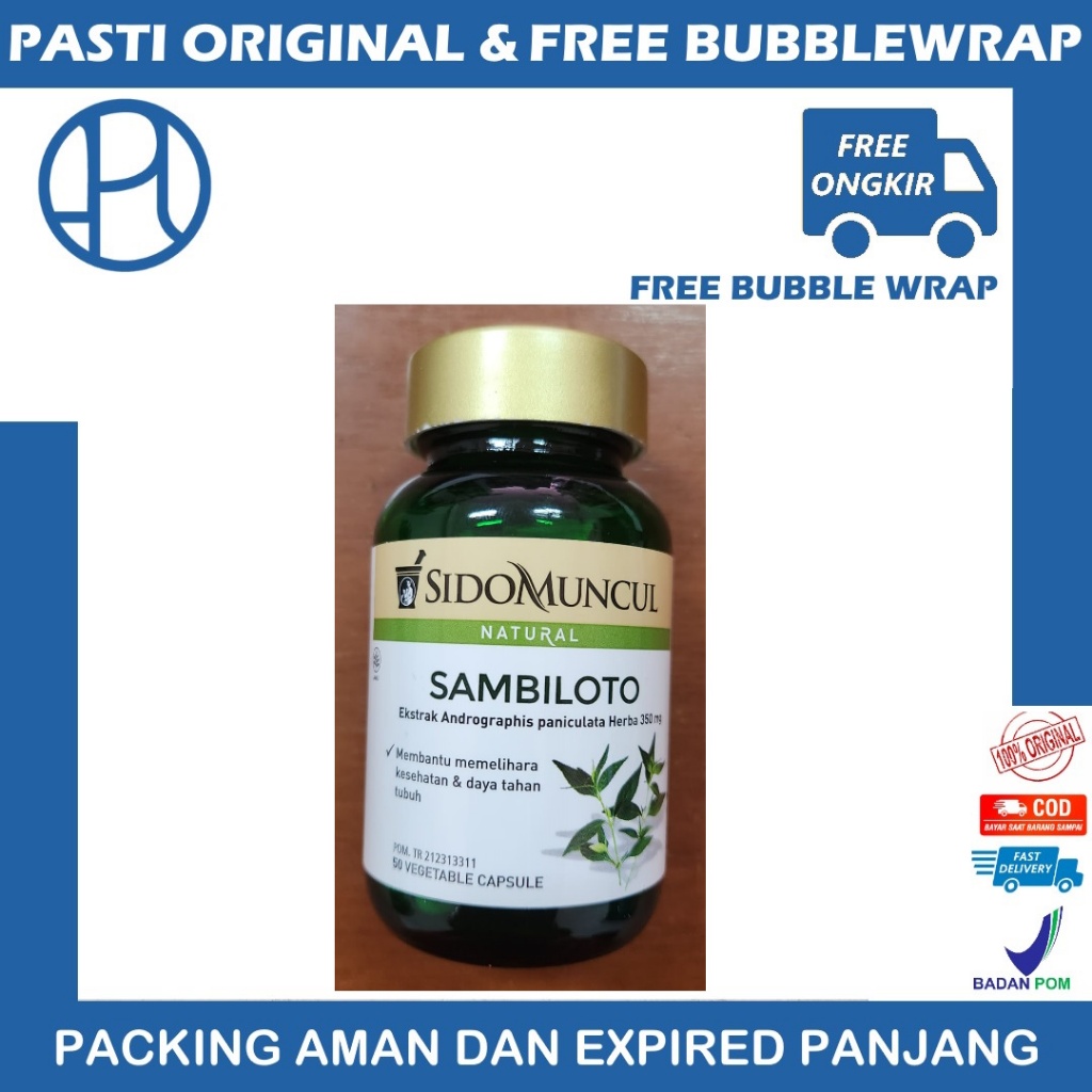 SIDOMUNCUL NATURAL SAMBILOTO BOTOL 50 KAPSUL