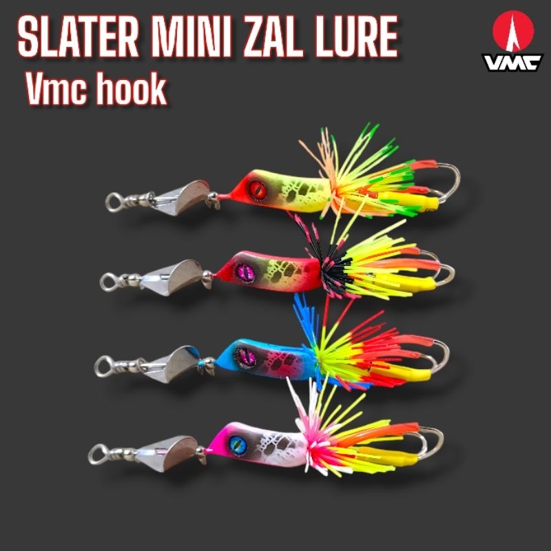 SLATER MINI ZAL LURE HOOK VMC. selater mini gabusan. umpan casting gabus. lure casting.
