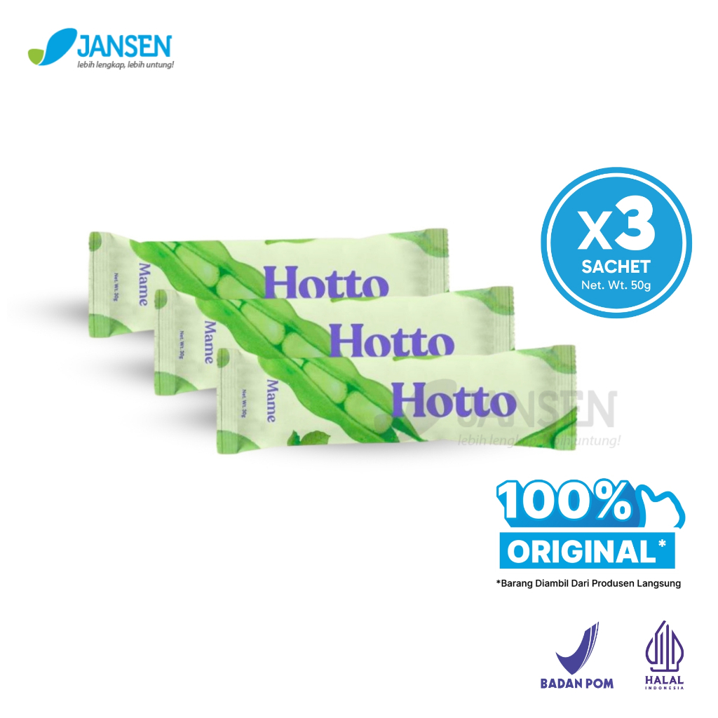 

Hotto Purto Edamame Multigrain (3 Sachet x 30 gr ) - Fiber Rasa Mame Original