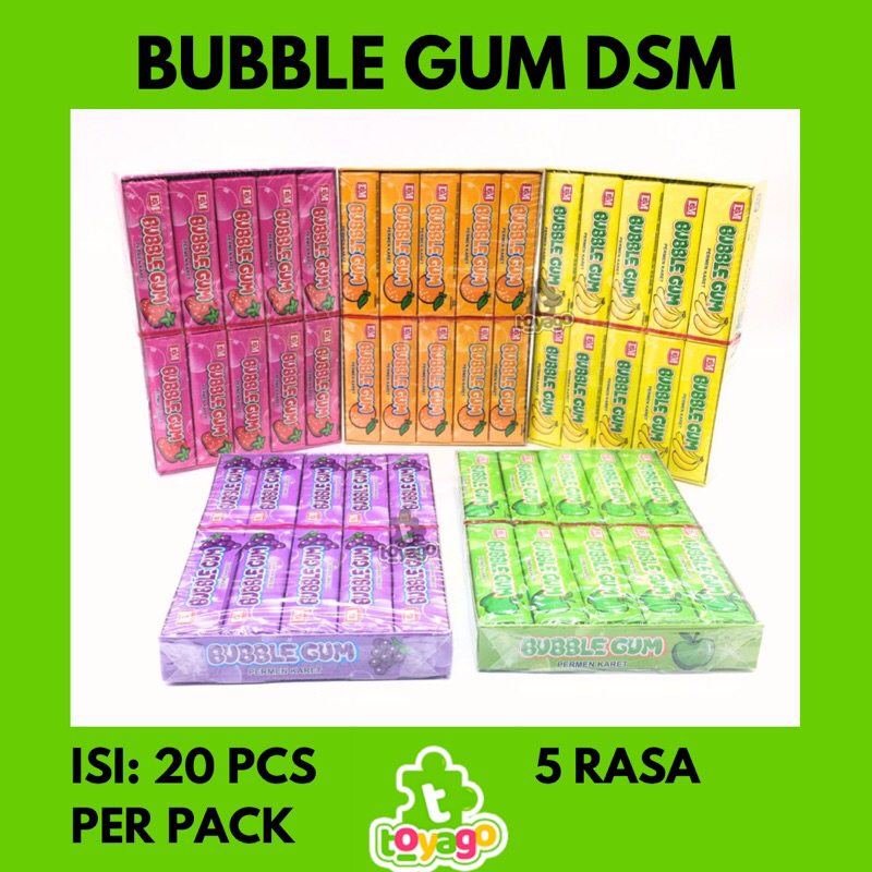 

STICK BUBBLE GUM ISI 20 PCS GROSIR MURAH (Permen karet bubble gum toyago toys)