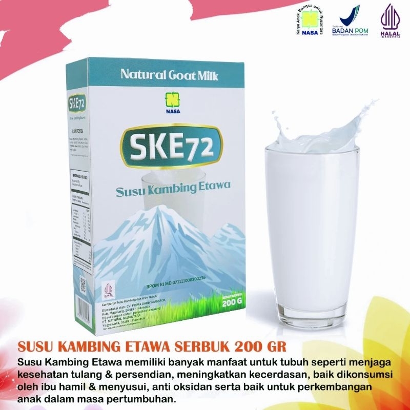 

Promo 1box Susu Kambing Etawa SKE 72 Herbal Original Bpom