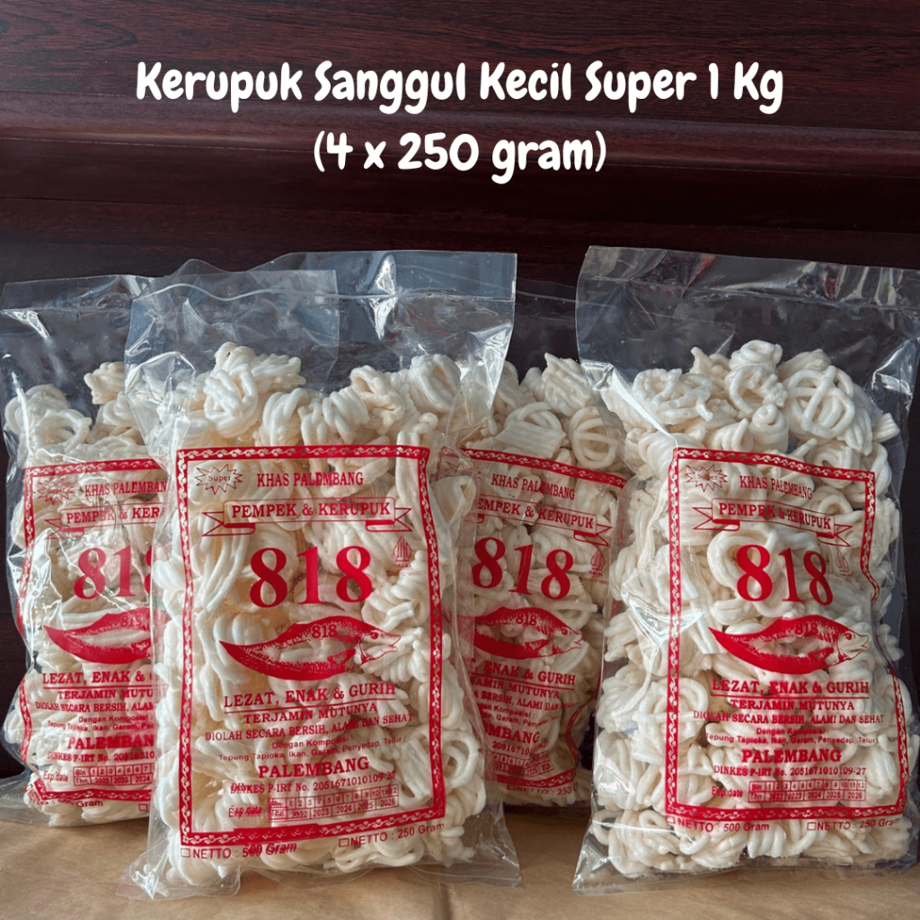 

PAKET KERUPUK SANGGUL KECIL SUPER 1 KG (4 X 250 GR)