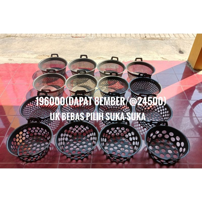 EMBER SORTIR IKAN BAK SORTIR IKAN LELE ,PAKET EMBER SORTIR IKAN ISI 8 PCS/BIJI SUKA SUKA PILIH UK