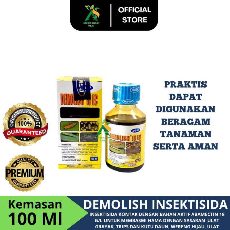 Insektisida Demolish 100 ml ZPT Insektisida Pembasmi Hama Tanaman Cabai Bawang Kubis Padi Kentang To