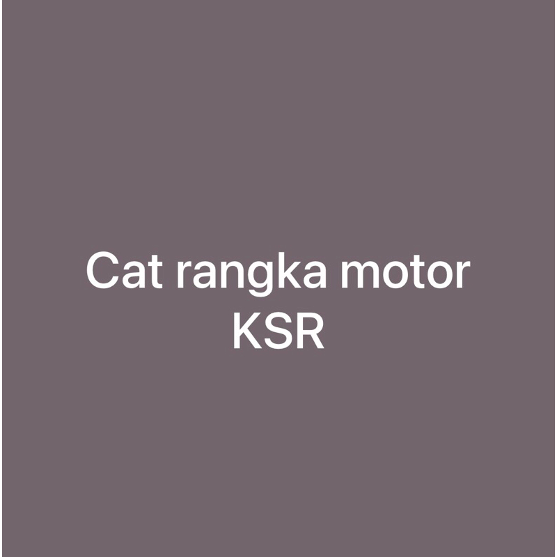 Cat rangka motor KSR
