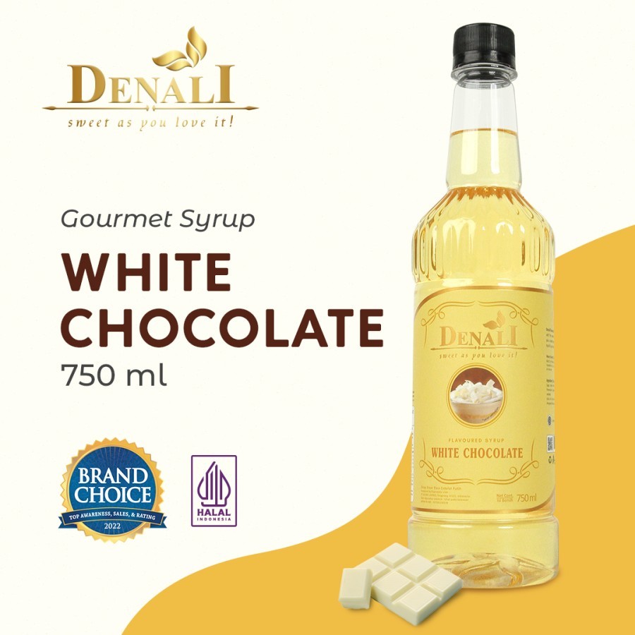 

Syrup Denali Rasa WHITE CHOCOLATE 750 ml Premium Sirup Cokelat Flavoured Minuman Bartender Kopi