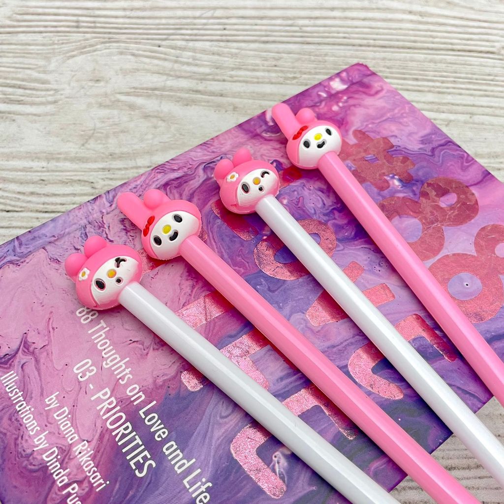 

Pulpen / Pena / Bolpoin / Pen Gel Tinta Warna Hitam Karakter Animasi Sanrio My Melody Pink Putih PG-1480 READY STOCK COD ATK Hadiah Anak Souvenir Anak Dewasa Lucu Unik Alat Tulis Kantor