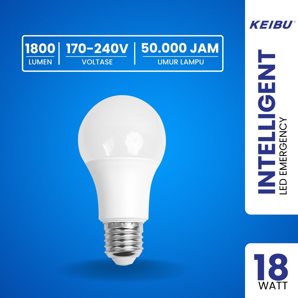 Lampu Bohlam LED Emergency Intelligent 18 Watt