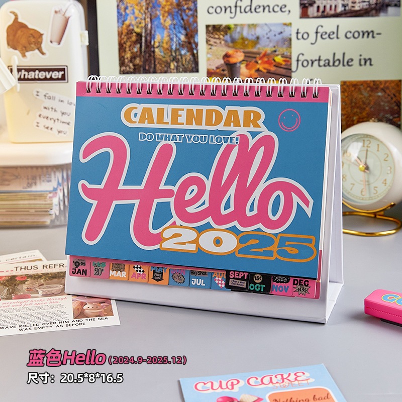 

Kalender Meja 2025 Motif Y2K Aesthetic Cuye Denim Pink B014