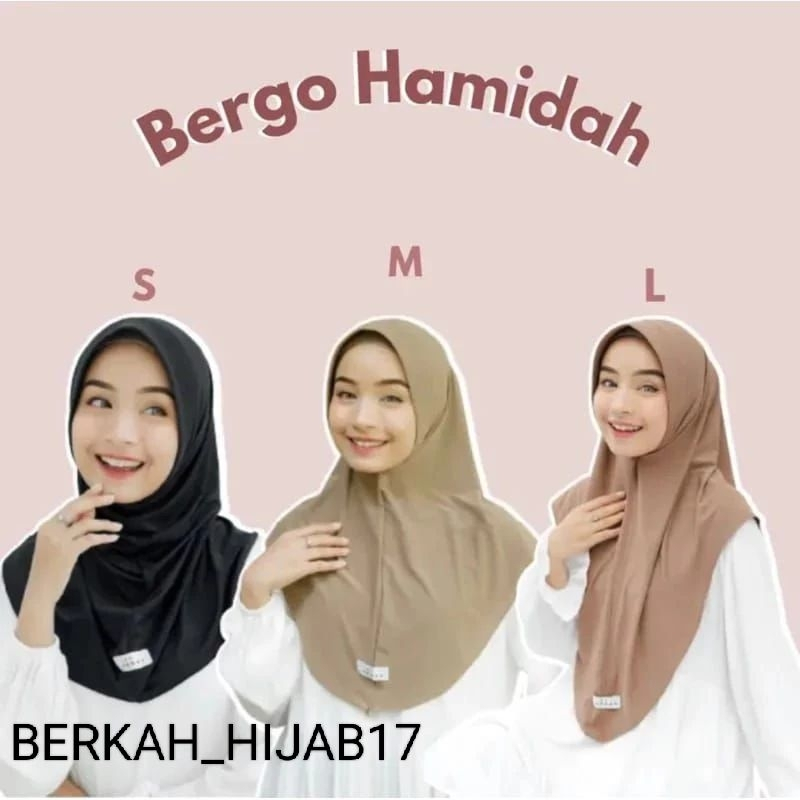 Jilbab Bergo Hamidah Penguin SML Sport Jilbab Olahraga || Jilbab Bergo Sport Jilbab Bergo Hamidah